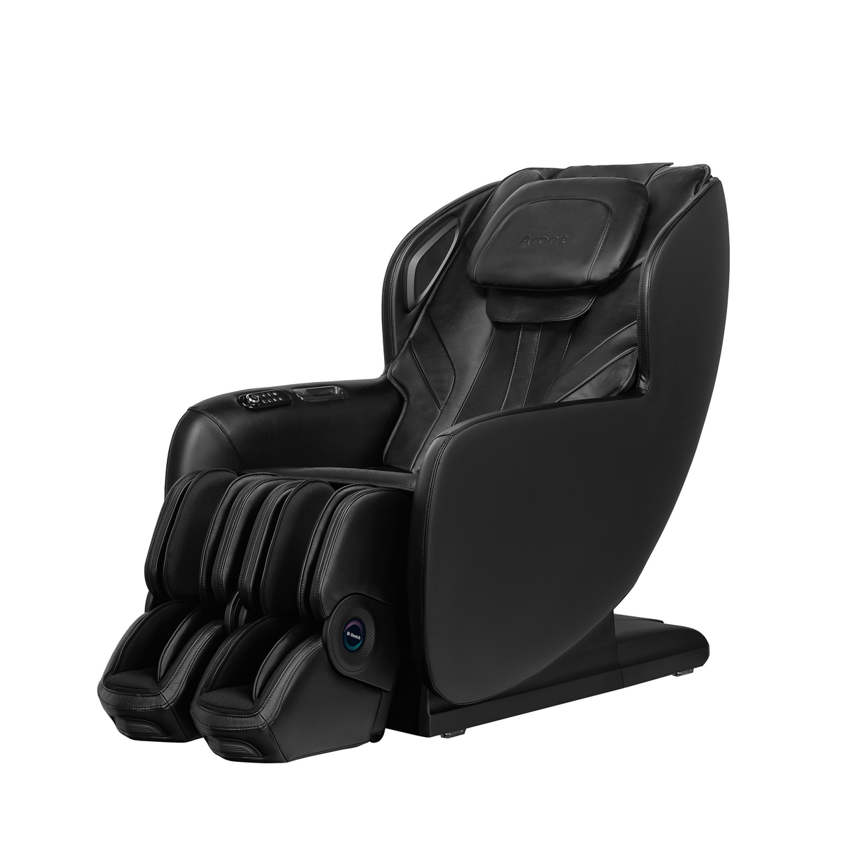 Aront Sentio Massage Chair in Black, front angle