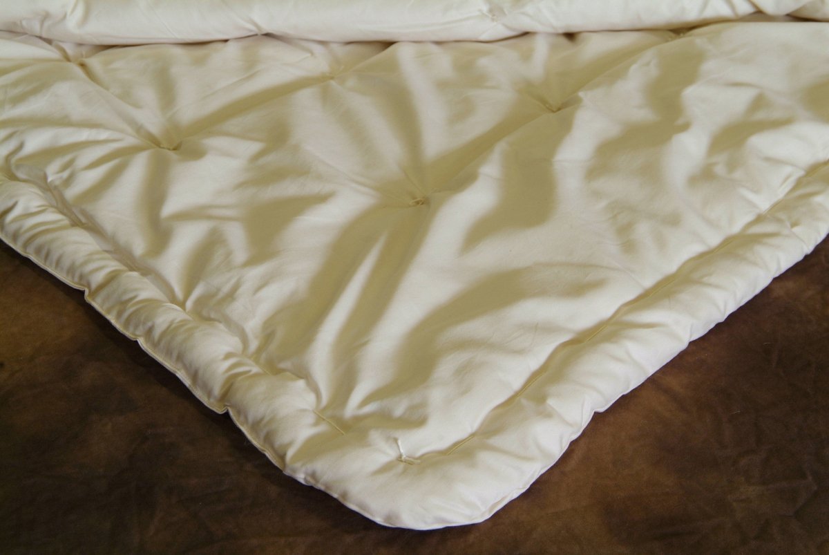 Certified Organic Wool Comforter tufting