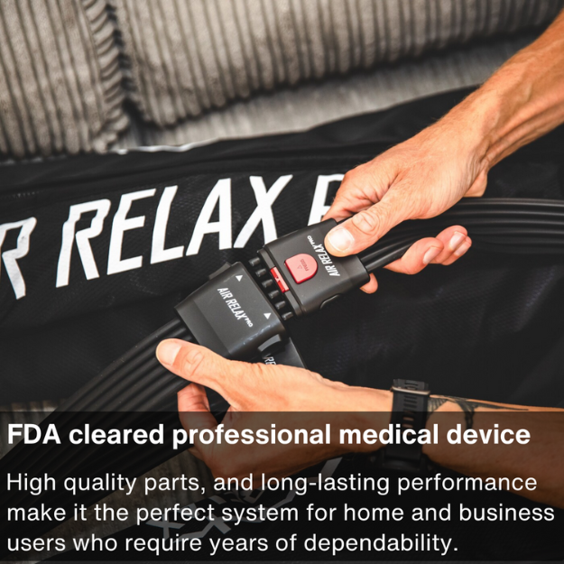 Air Relax Pro AR-4.0 control unit detail, FDA cleared Class II device