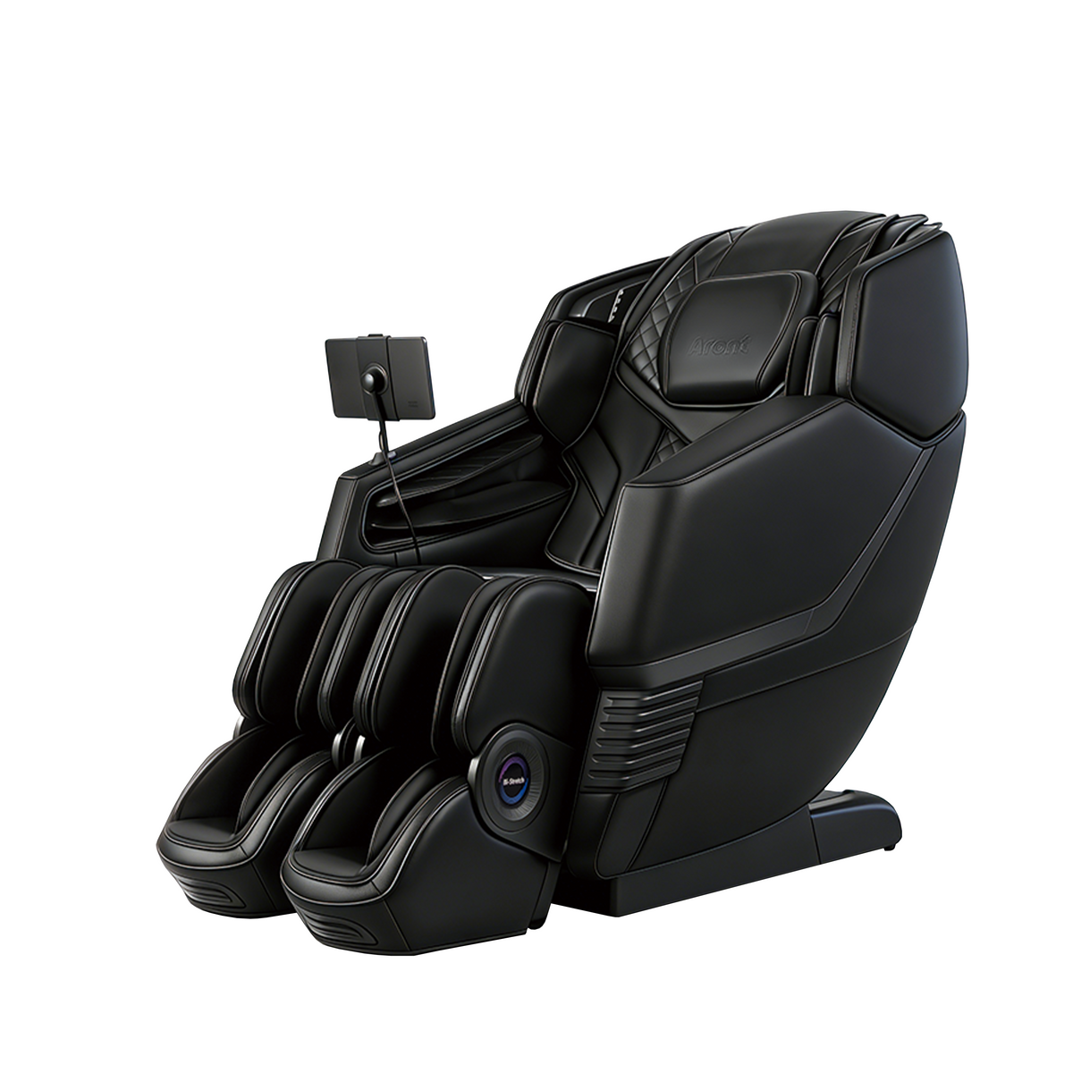 Aront Sentio Pro Massage Chair in Black, front angle