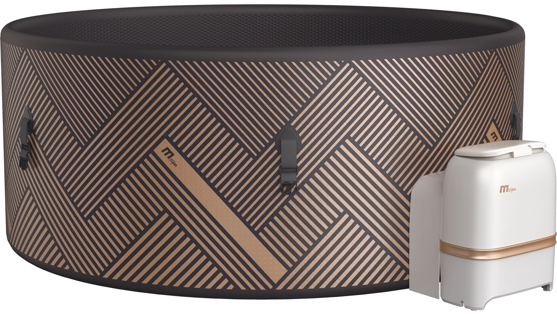 MSpa Mono Verto Series hot tub product view on white
