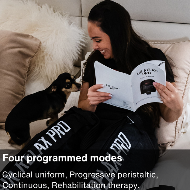 Air Relax Pro AR-4.0 four programmed modes shown in the user manual