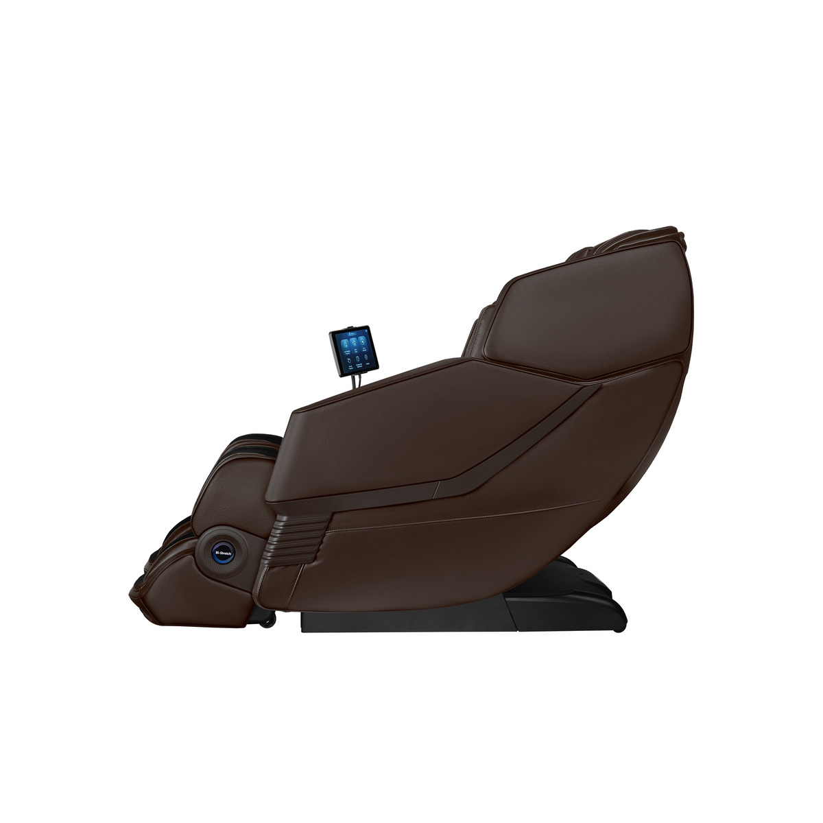 Aront Sentio Pro Massage Chair in Coffee, side view