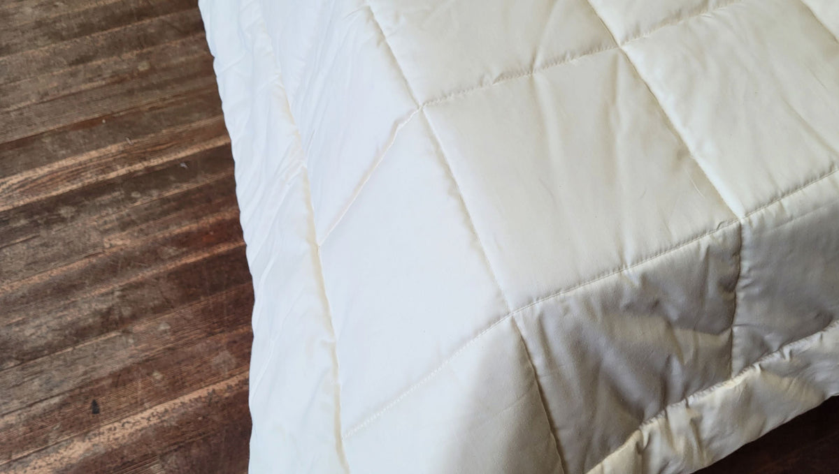 Organic Quilted Cotton Comforter quilting