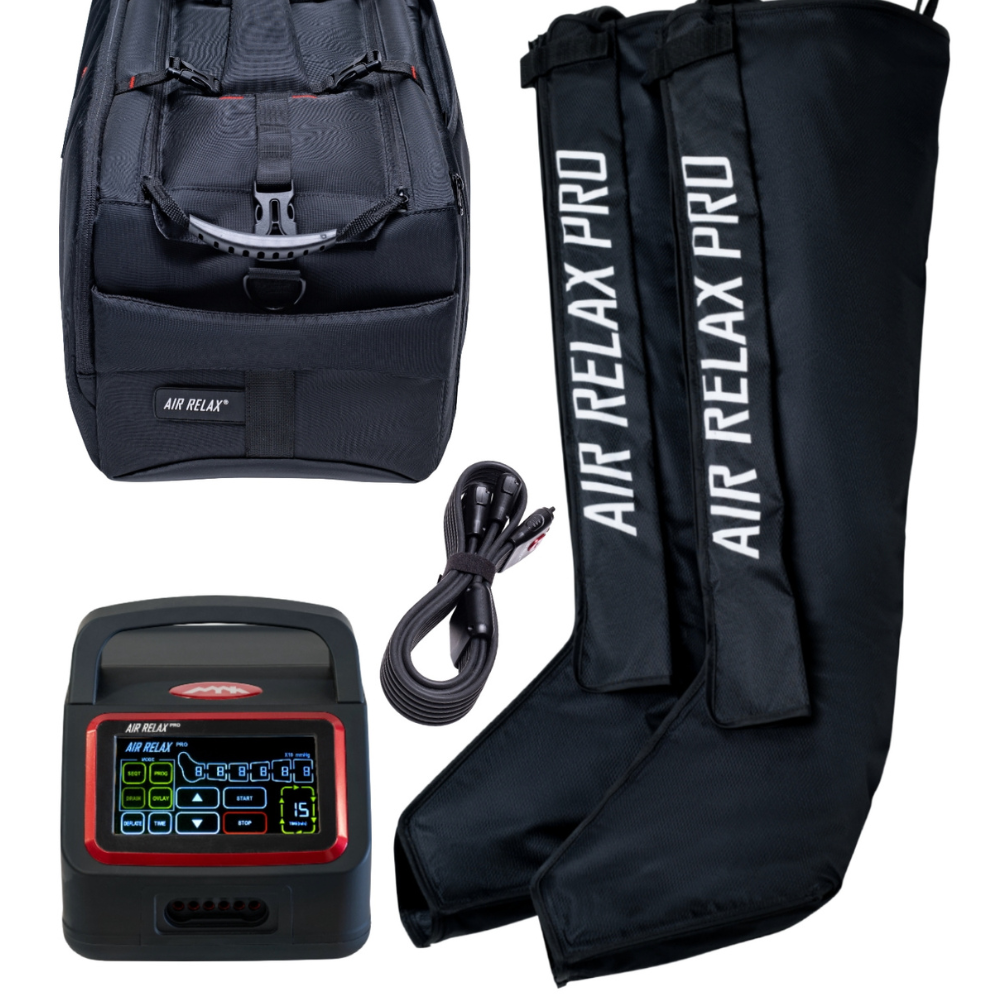 Air Relax Pro AR-4.0 leg recovery system with control unit and leg sleeves