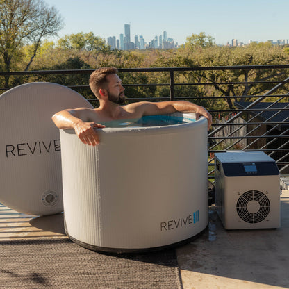 Revive Inflatable Pod Plunge lifestyle shot