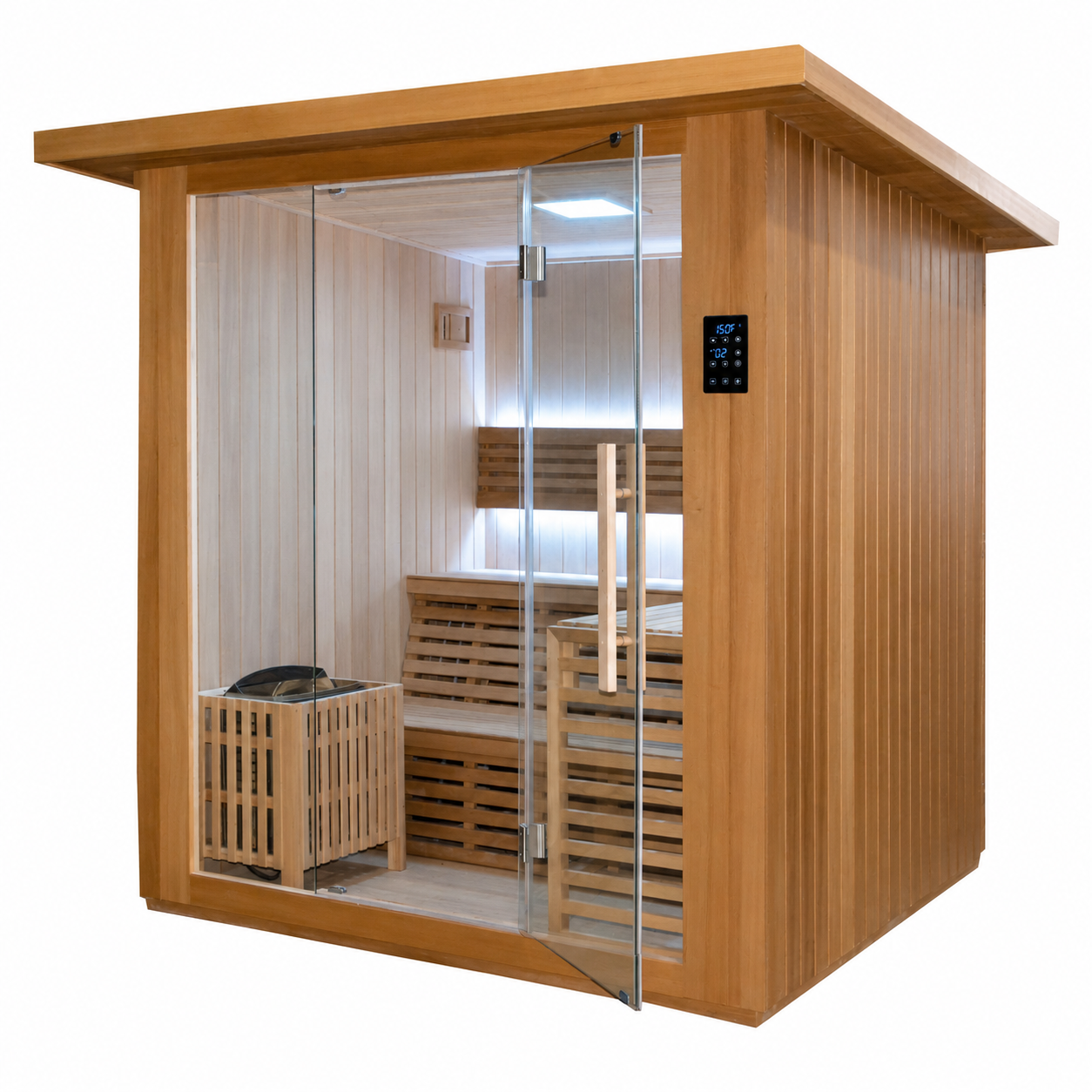 Revive 4 Person Traditional Sauna interior view