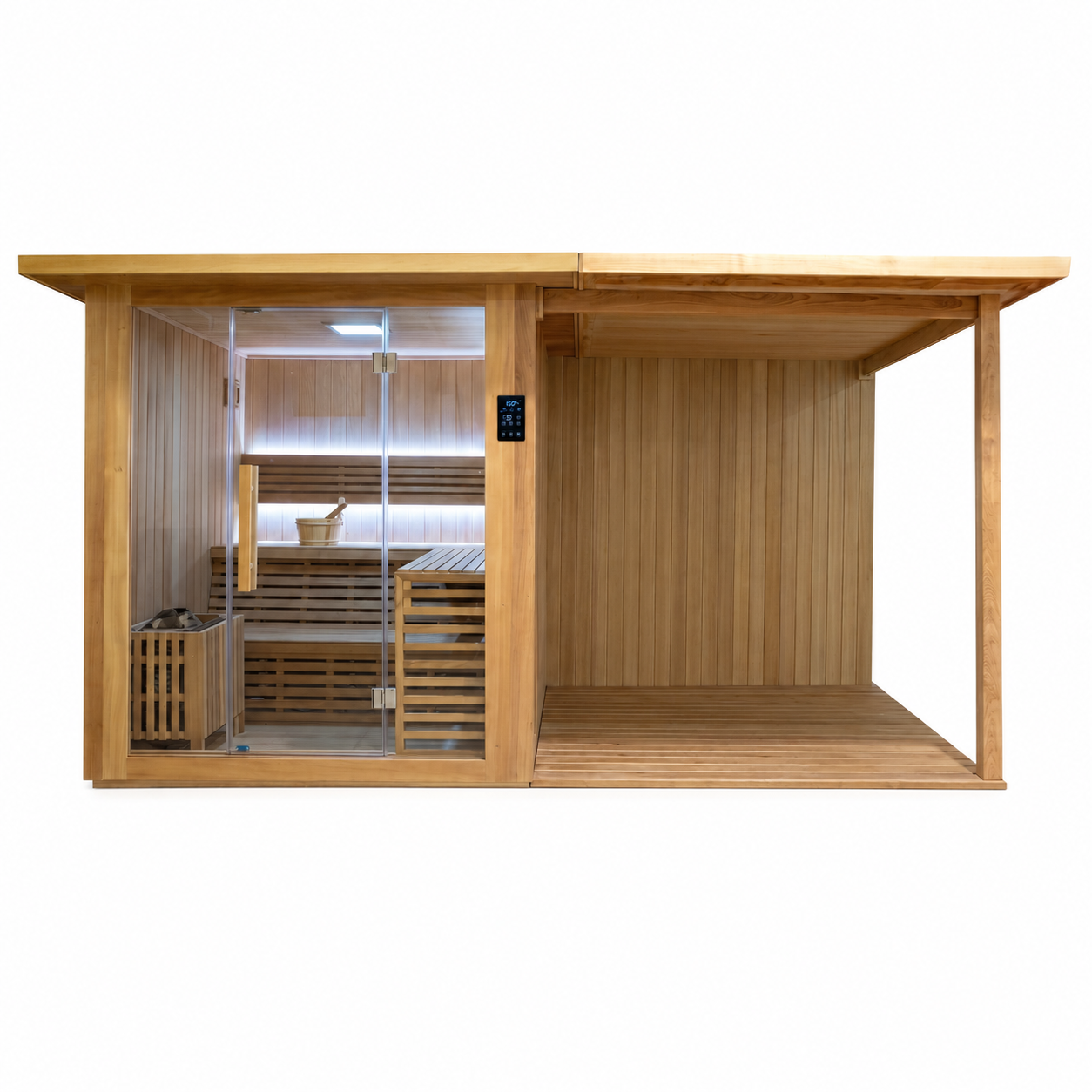 Revive 4 Person Traditional Sauna With Extension Kit exterior