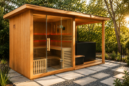 Revive 4 Person Traditional Sauna With Extension Kit interior
