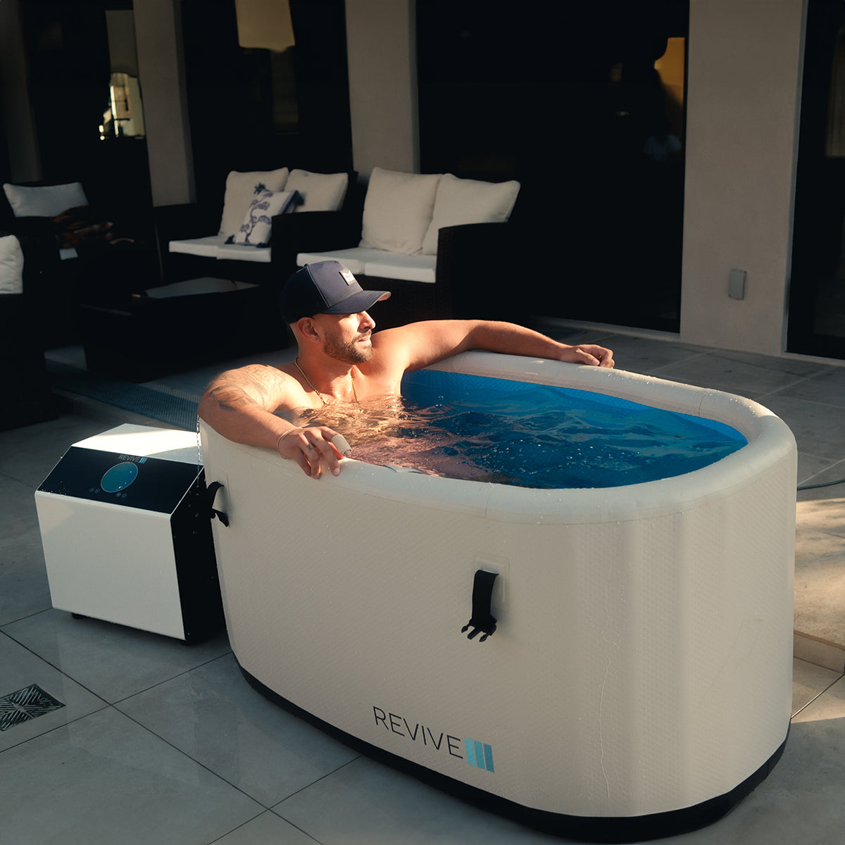 Revive Inflatable Plunge in use