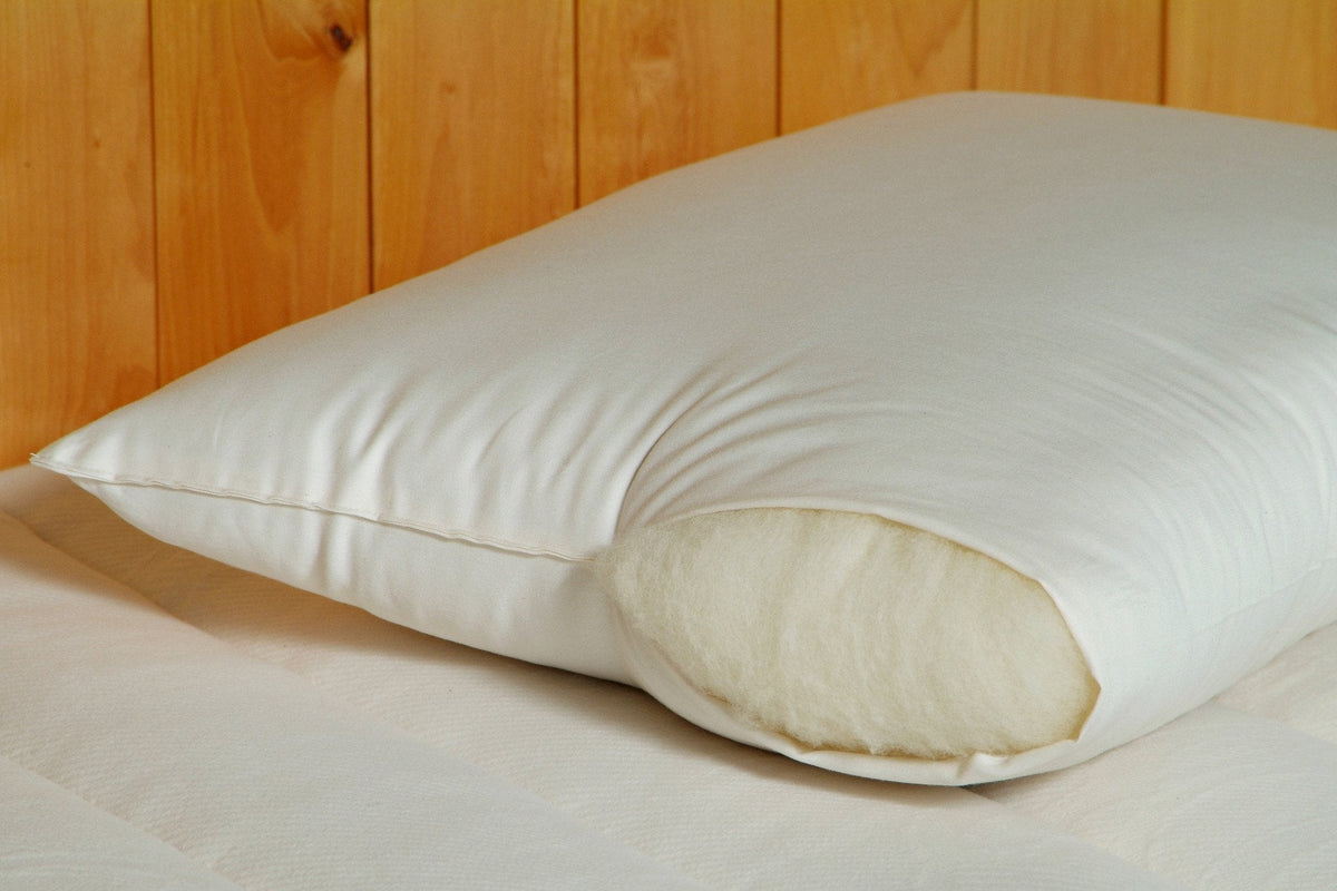 Wool-Filled Bed Pillow, second view
