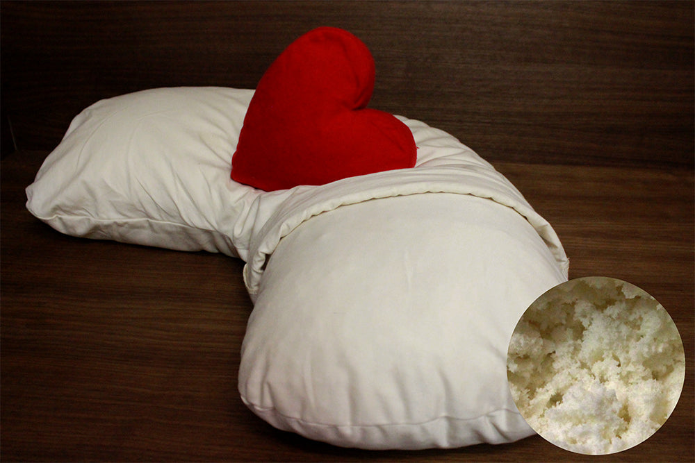 Side Dreamer Pillow with shredded latex fill