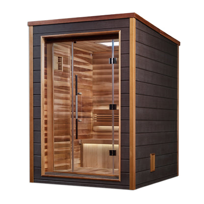 Golden Designs Narvik 2-person traditional sauna, side profile
