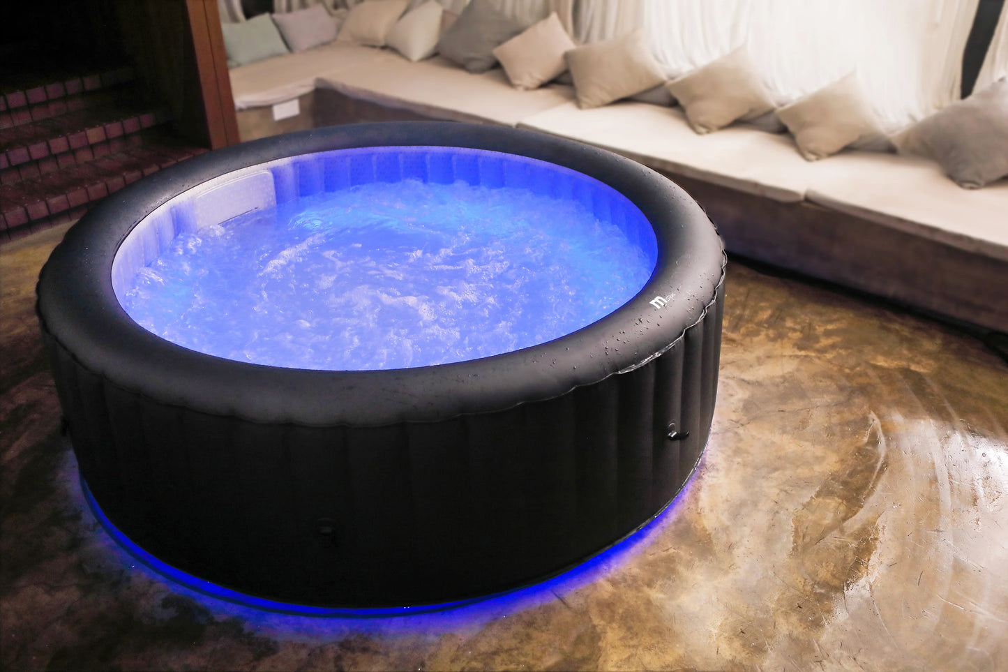 MSpa Aurora hot tub backyard patio environment