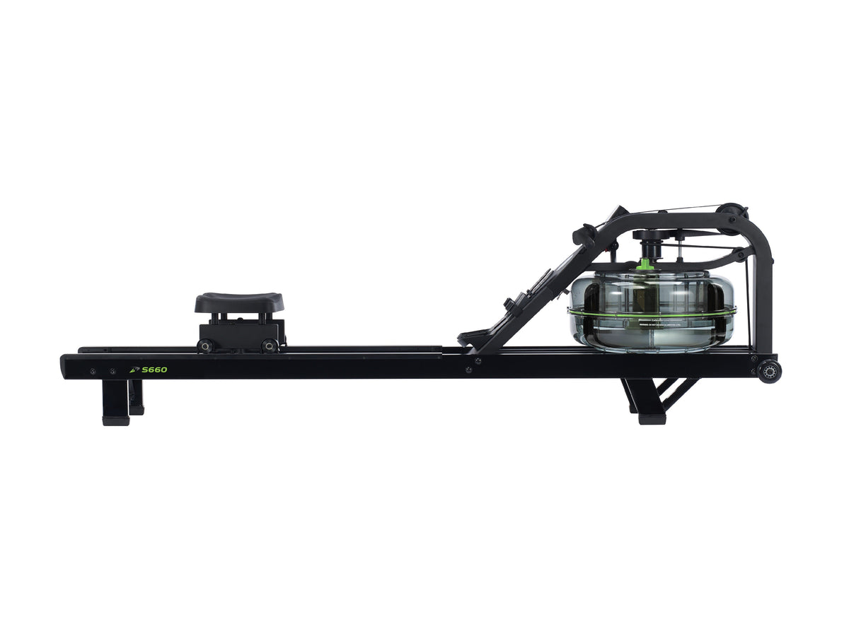 Dynamic Fluid S660 Forge water rower, side view