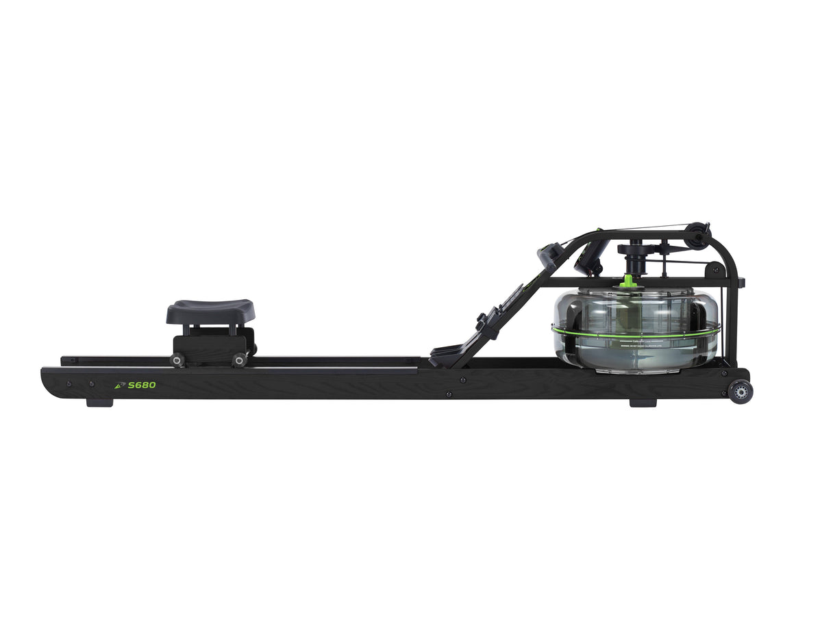 Dynamic Fluid S680 water rower, side view