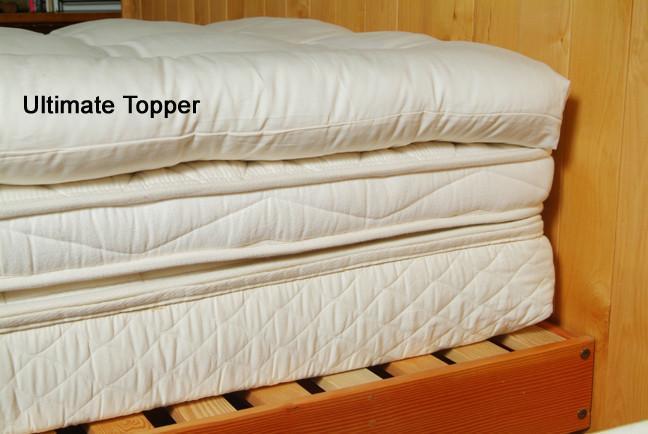 Ultimate natural quilted wool topper