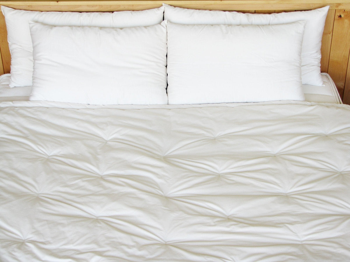 All-Natural Wool Comforter detail