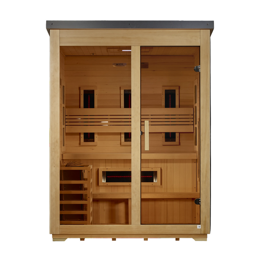 Golden Designs Carinthia 3-Person PureTech Hybrid Outdoor Sauna