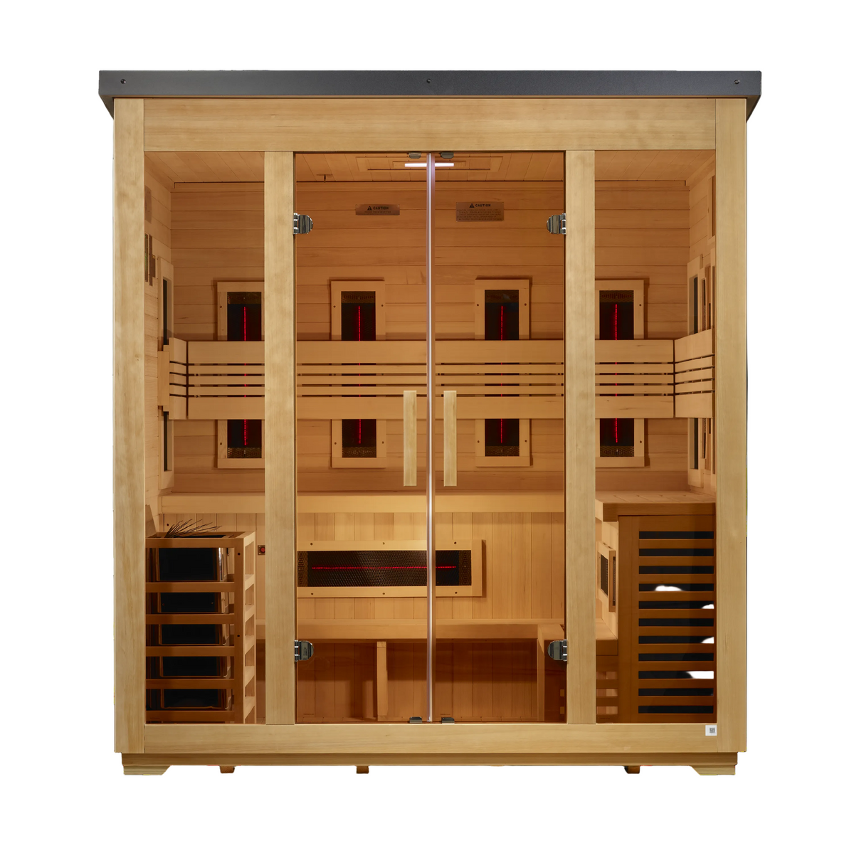 Golden Designs Gargellen 5-Person PureTech Hybrid Outdoor Sauna