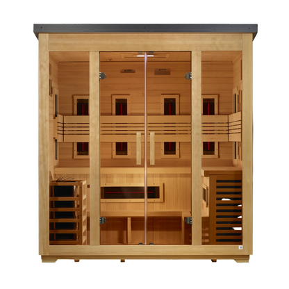 Golden Designs Gargellen 5-Person PureTech Hybrid Outdoor Sauna
