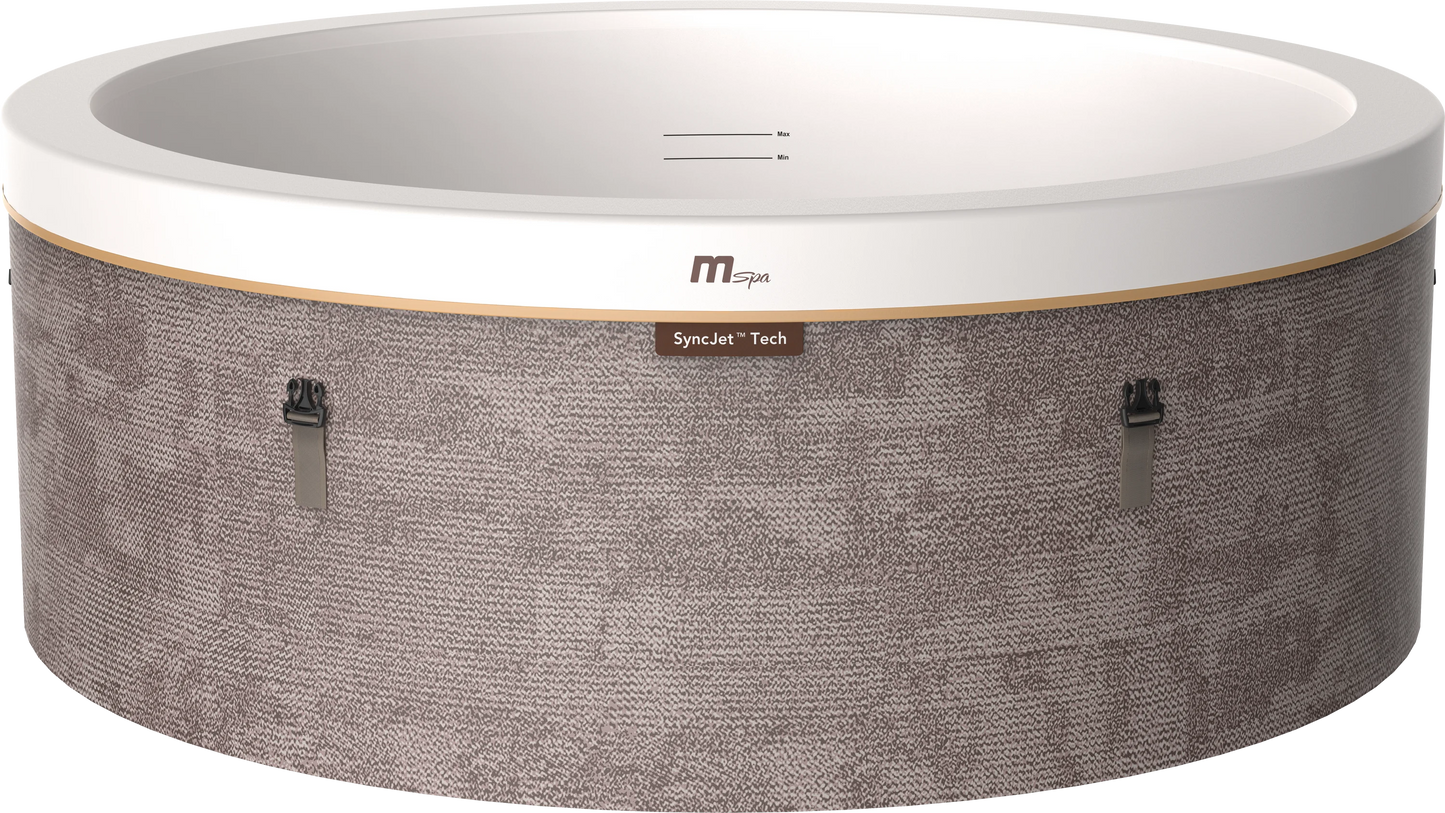 MSpa Cocoon hot tub render angle