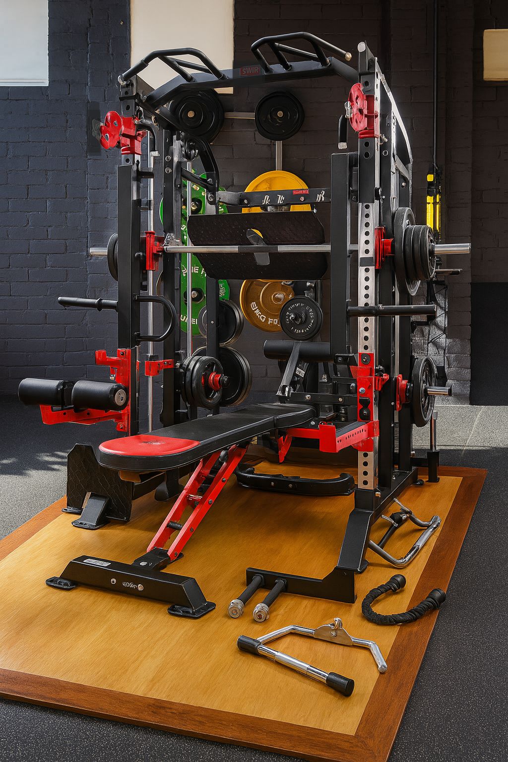MiM USA Hercules 1001 set up in a home gym