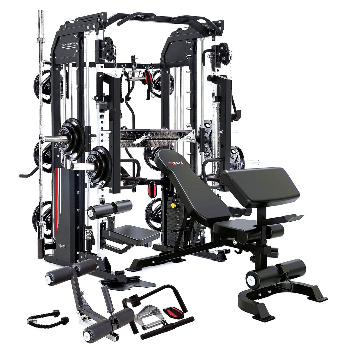 MiM USA Hercules EX all-in-one gym trainer with bench