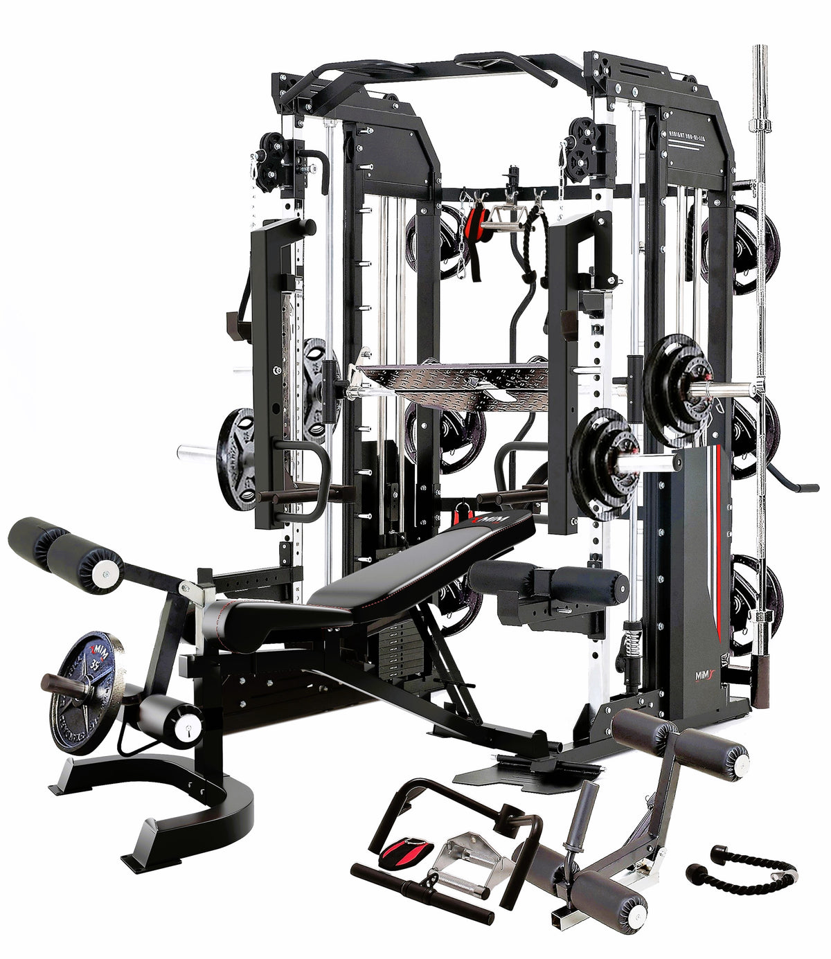 MiM USA Hercules EX side angle with leg extension bench