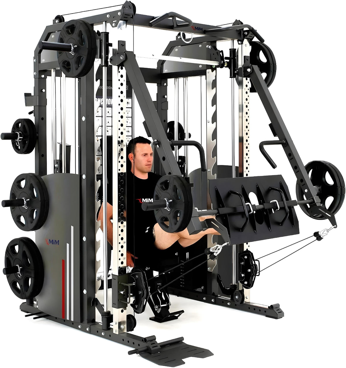 Athlete using the MiM USA Hercules Pro jammer arms