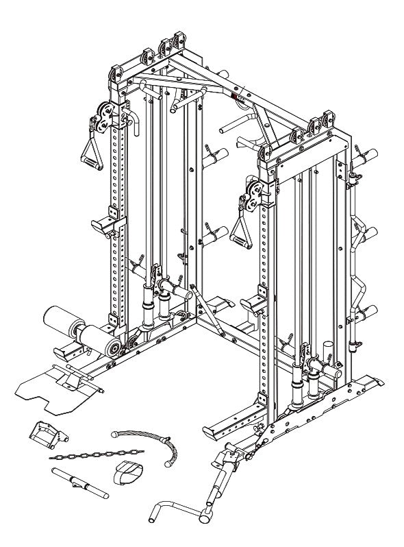 MiM USA Pro Master 1001 structure line drawing