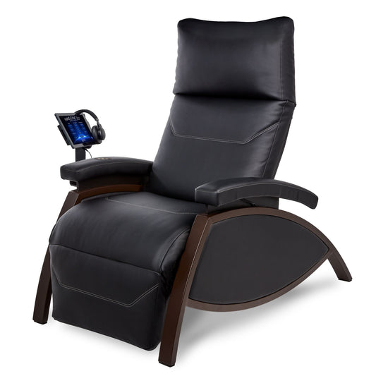 Living Earth Crafts Mind-Sync 2.0 Harmonic Wellness Lounger, upright, black upholstery