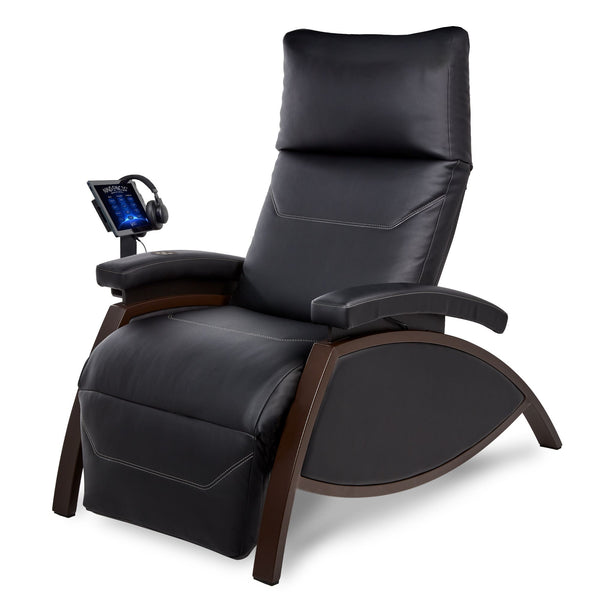 Living Earth Crafts Mind-Sync 2.0 Harmonic Wellness Lounger, upright, black upholstery