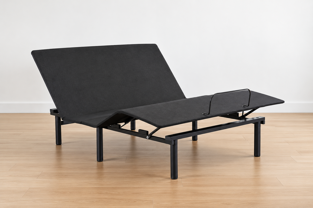 DreamSense™ Contour Adjustable Base, head and foot raised, studio
