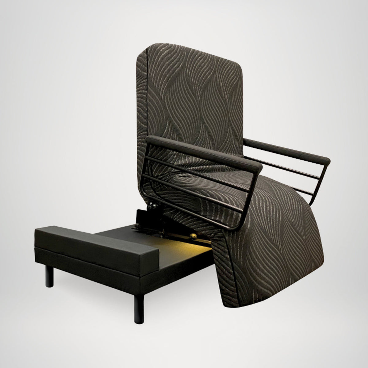 Independence® Adjustable Chair Bed by Customatic, sit-to-stand position, studio
