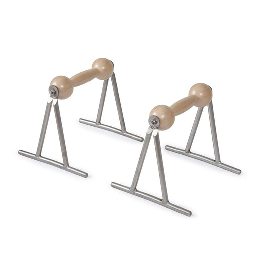 Elina Pilates Push-Up Device with wooden grips on steel frames