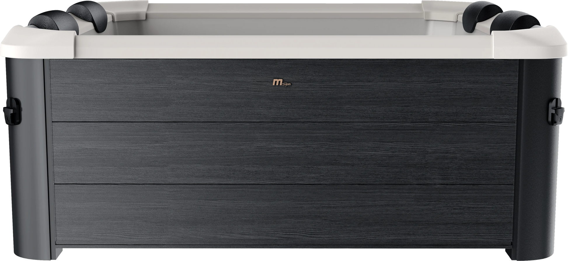 MSpa Oslo hot tub side angle on white