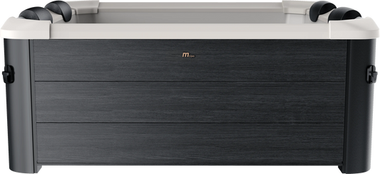 MSpa Oslo hot tub side angle on white