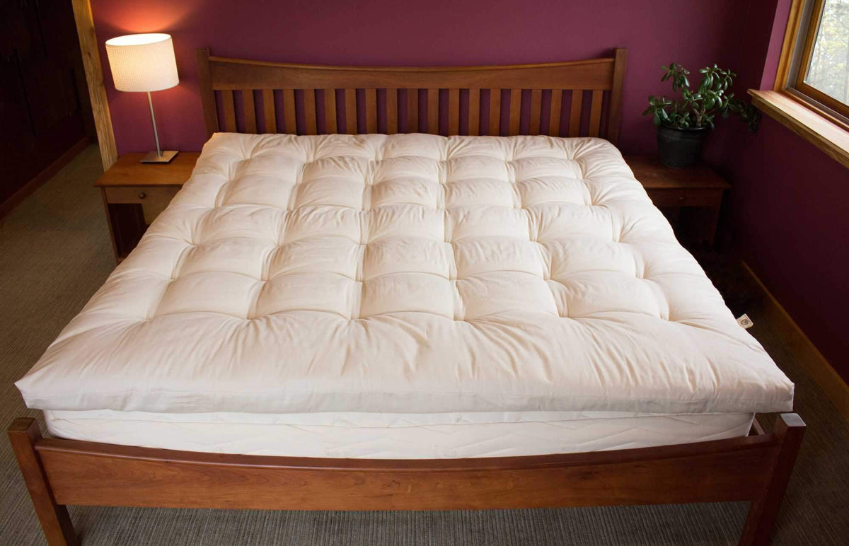 Certified Organic Quilted Topper, second view