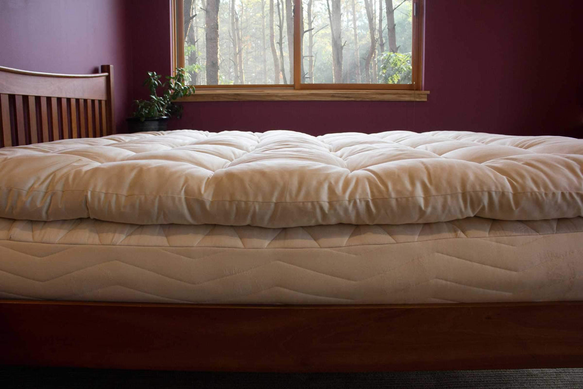 Certified Organic Quilted Topper, third view