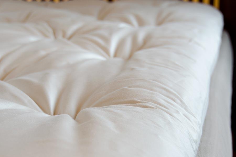 Soaring Heart Organic Wool Mattress Topper detail