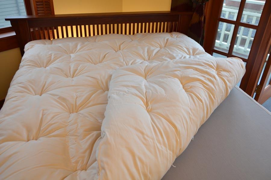 Soaring Heart Organic Wool Mattress Topper construction